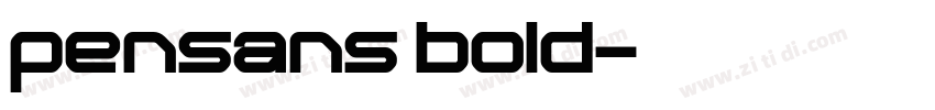 pensans bold字体转换